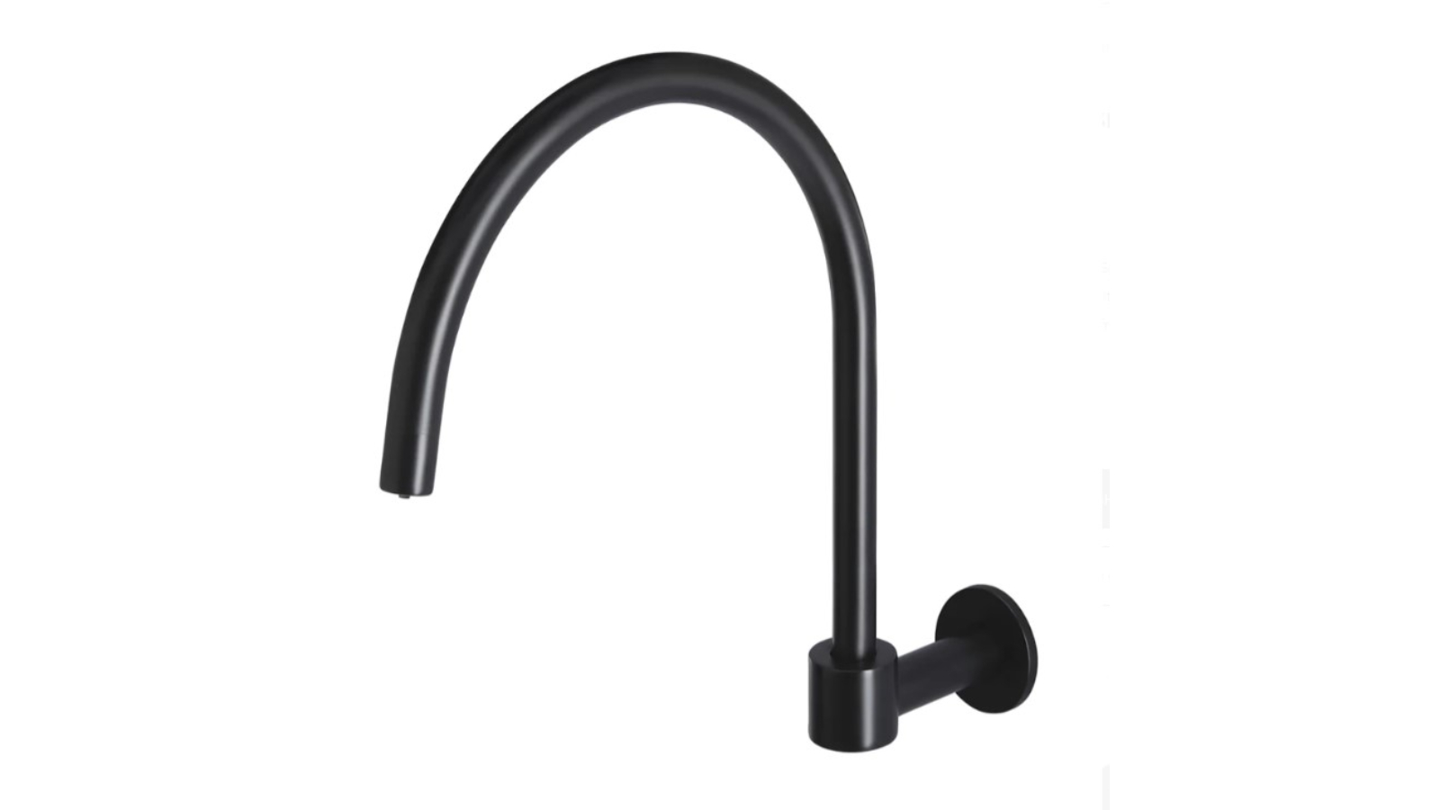 Meir Round High-Rise Swivel Wall Spout - Matte Black 