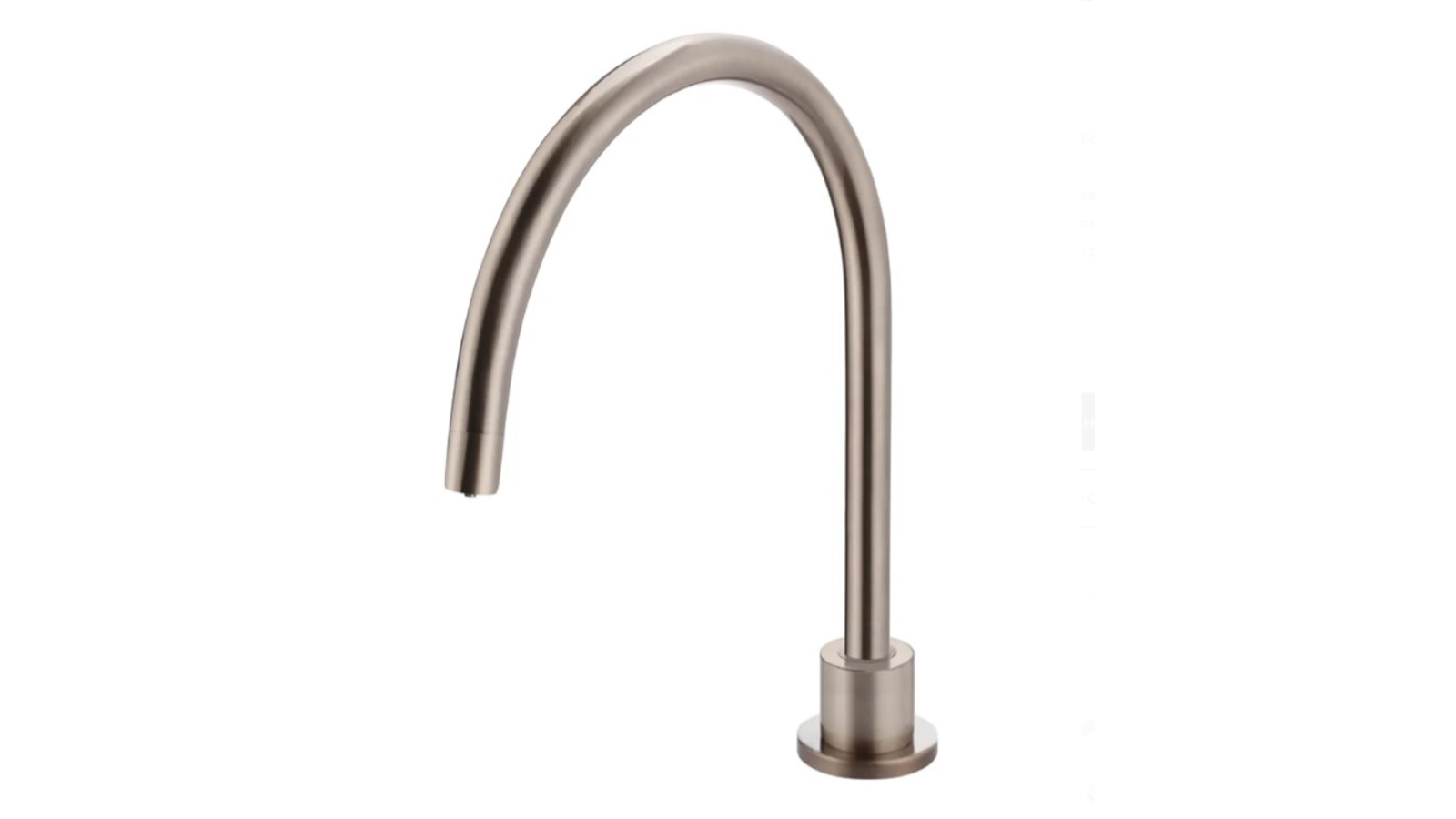 Meir Round Gooseneck High-Rise Swivel Hob Spout - Champagne