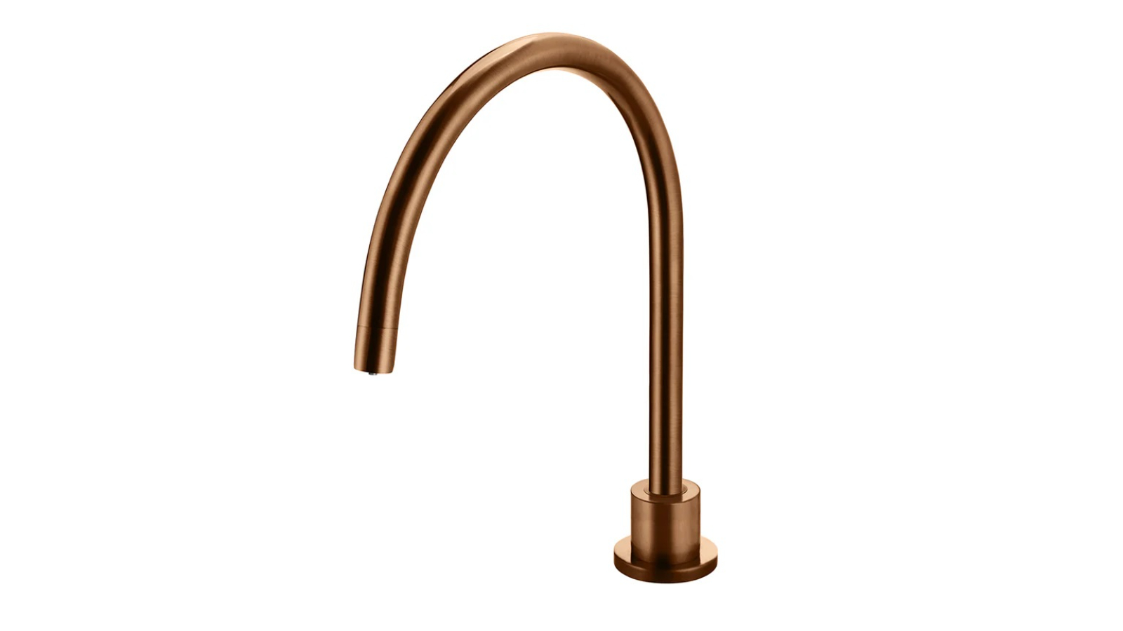 Meir Round Gooseneck High-Rise Swivel Hob Spout - Lustre Bronze