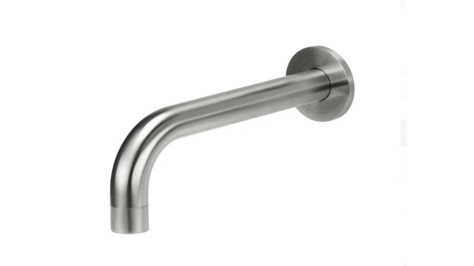 Meir Outdoor Universal Round Curved Spout - Stainless Steel 