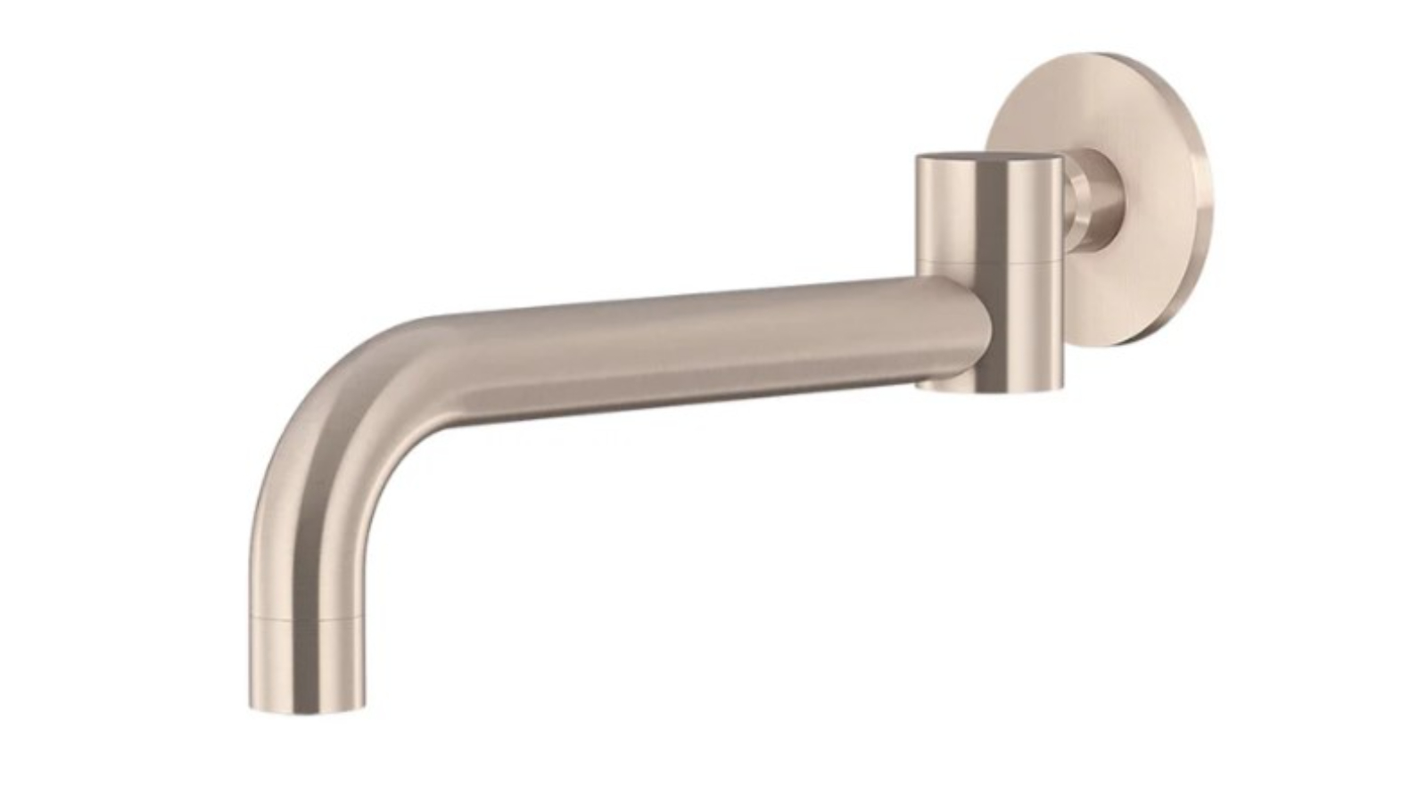 Meir Round Swivel Wall Spout - Champagne