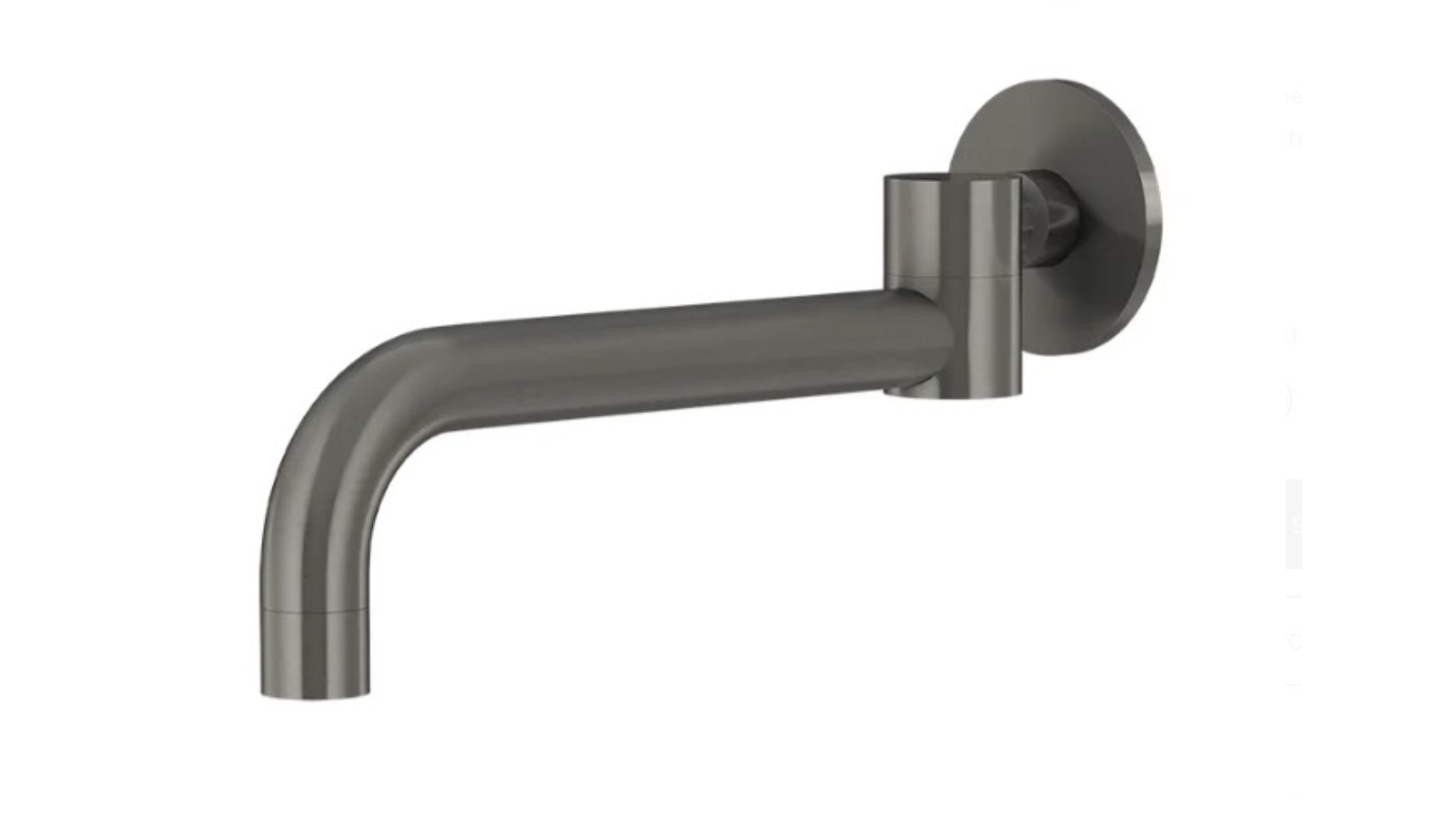 Meir Round Swivel Wall Spout - Gunmetal 