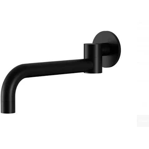 Meir Round Swivel Wall Spout - Matte Black