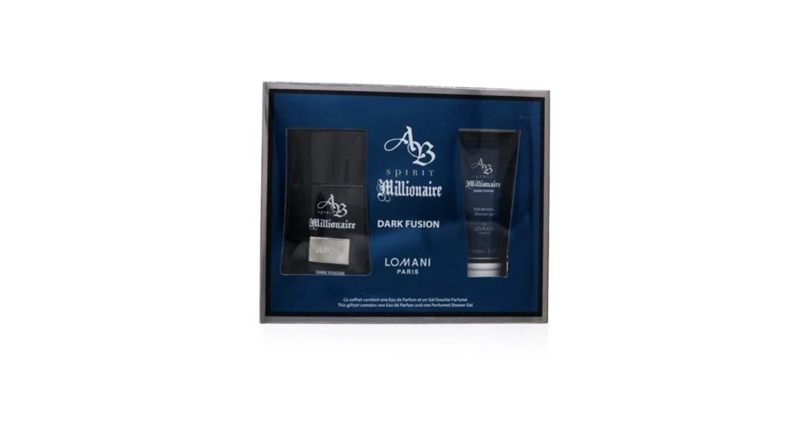 Lomani Set of 2 AB Spirit Millionaire Dark Fusion Mens Fragrance