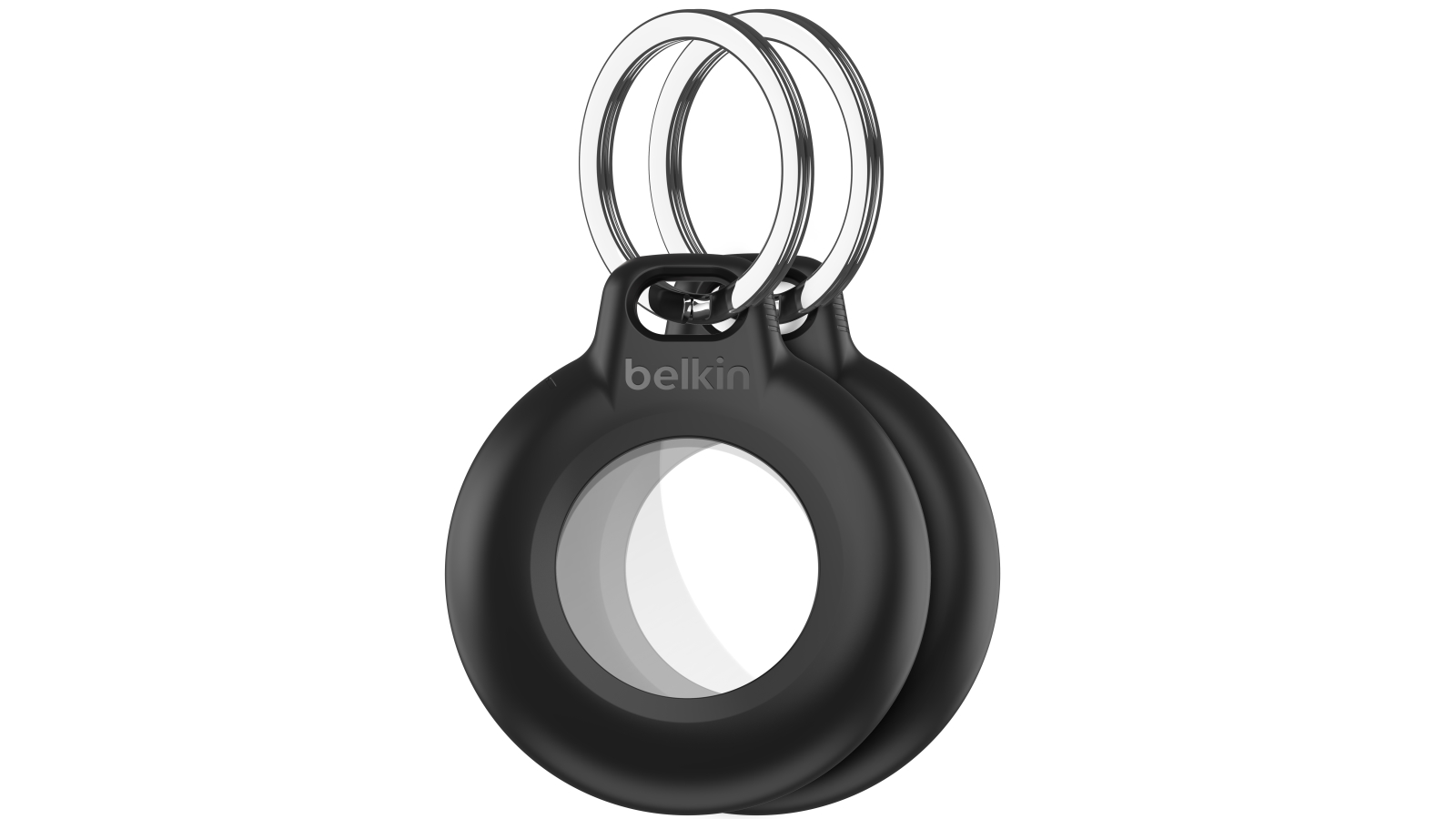 Belkin 2-Pack Waterproof Secure Holder with Key Ring for AirTag - Black