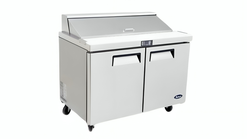 Atosa MSF8303 Commercial 2-Door Sandwich Prep Table Fridge - 153cm