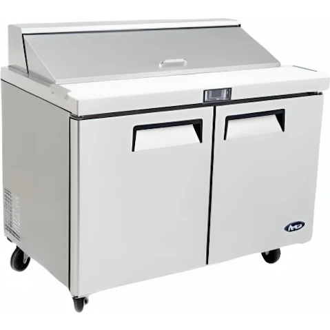 Atosa MSF8303 Commercial 2-Door Sandwich Prep Table Fridge - 153cm