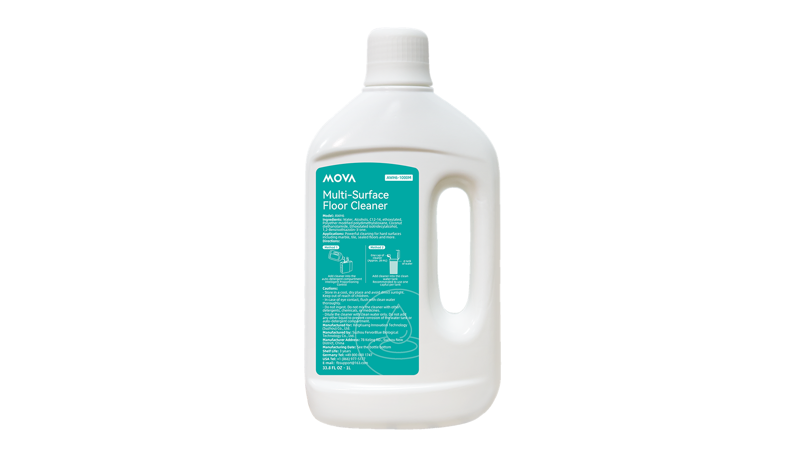 Mova 1L Surface Floor Cleaner Solution