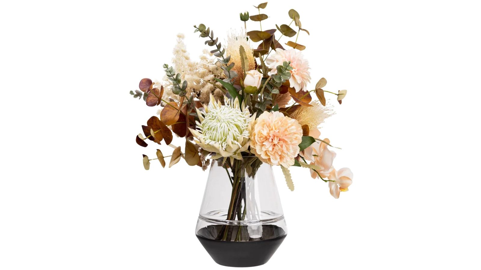 Glamorous Fusion 62cm Mixed Dried Look Floral Mixed Artificial Faux Plant