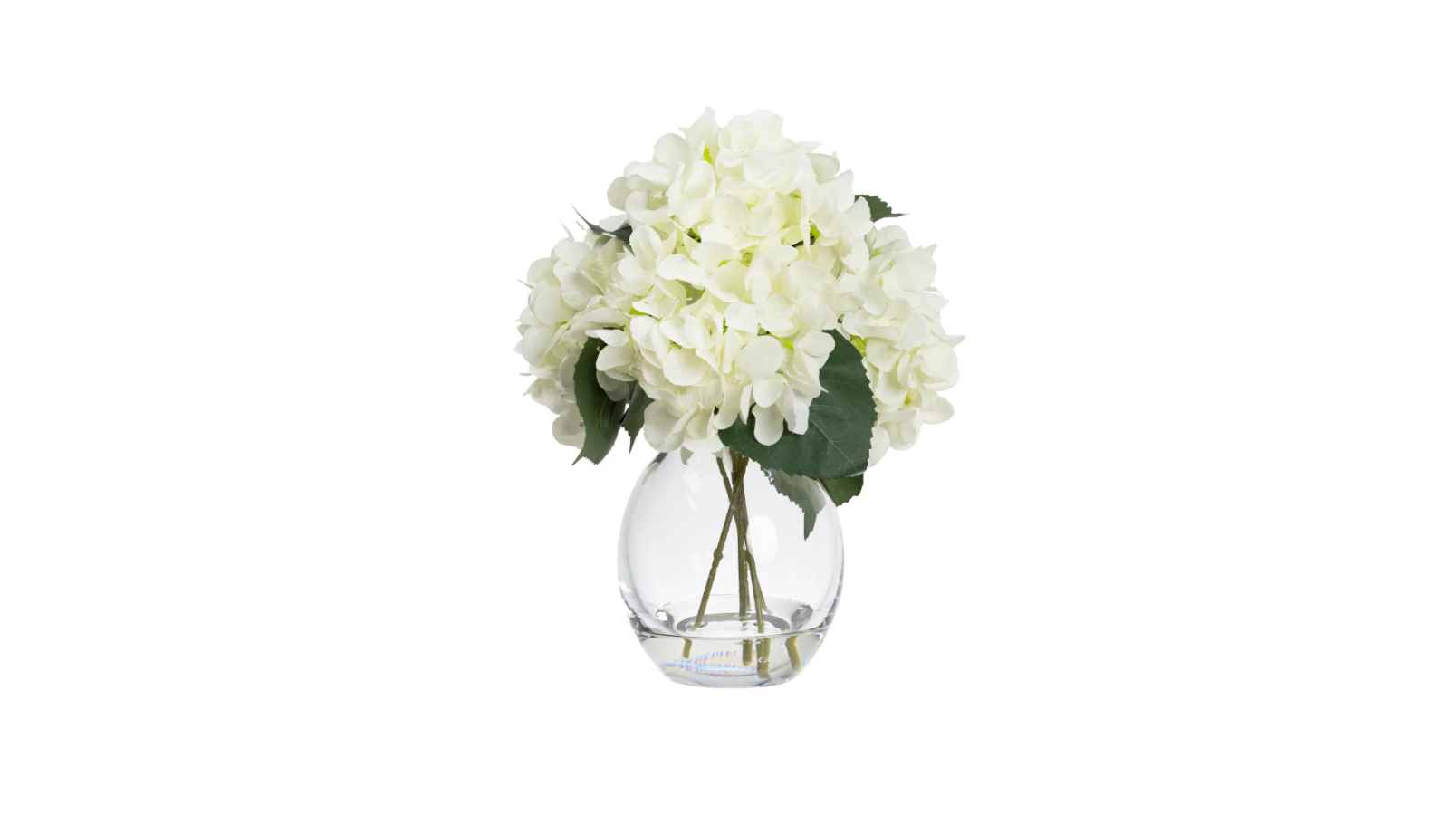 Glamorous Fusion White Hydrangea Flower Decorative Mixed Arrangement Artificial Plant - 28cm