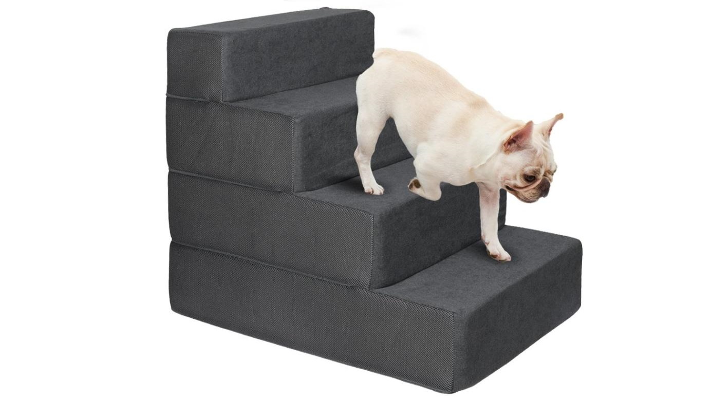 PaWz 4 Step Soft Washable Adjustable Pet Ramp