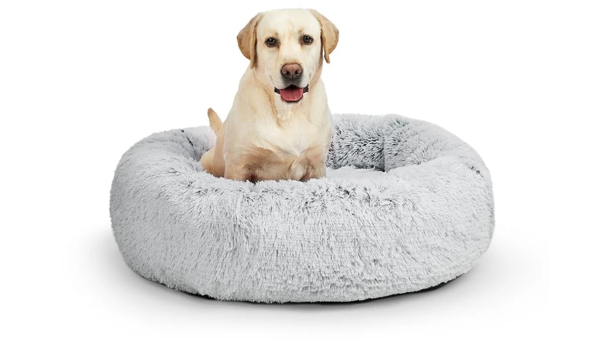 PaWz Donut Nest Calming Mat Soft Plush Pet Bed - Medium