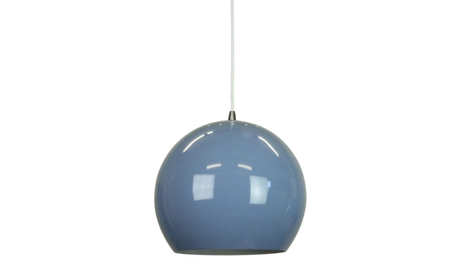 Sylvania Lighting Itzel Modern Spherical Cord Drop Metal Pendant Light Lamp - Pigeon Blue
