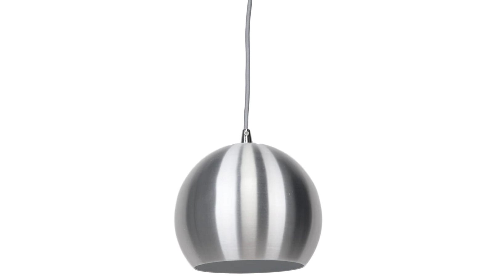 Sylvania Lighting Ines Modern Spherical Cord Drop Metal Pendant Light Lamp - Aluminium