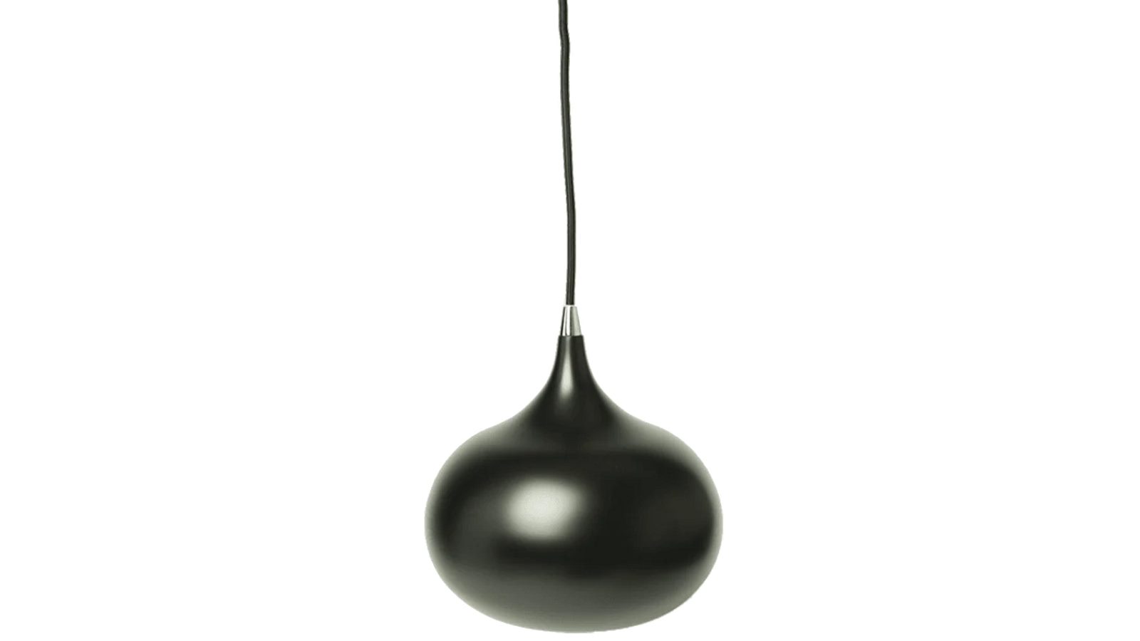 Sylvania Lighting Mini Kirby Inverted Bowl Metal Pendant Light Lamp - Black