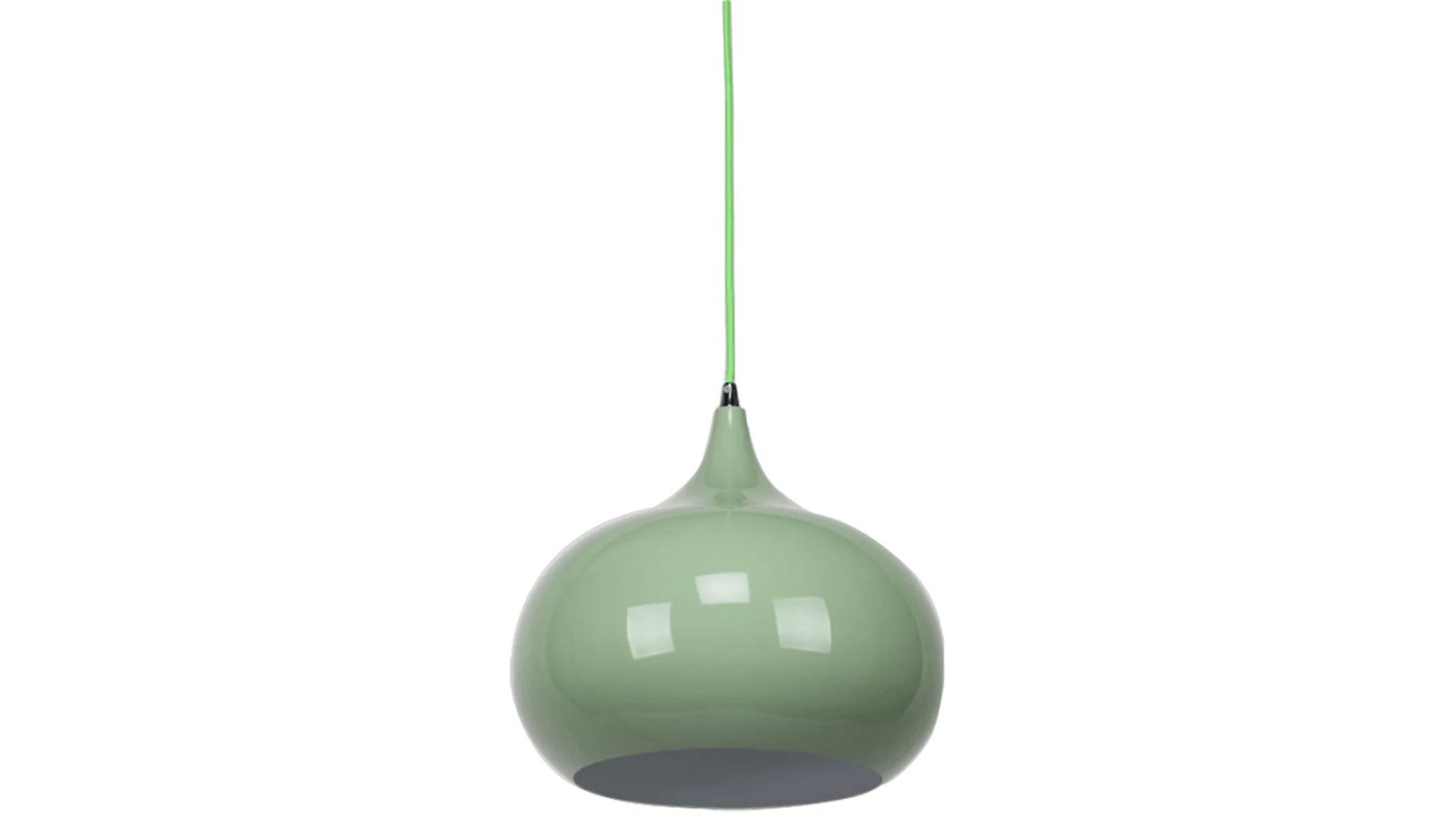 Sylvania Lighting Mini Kirby Inverted Bowl Metal Pendant Light Lamp - Light Lamp Green