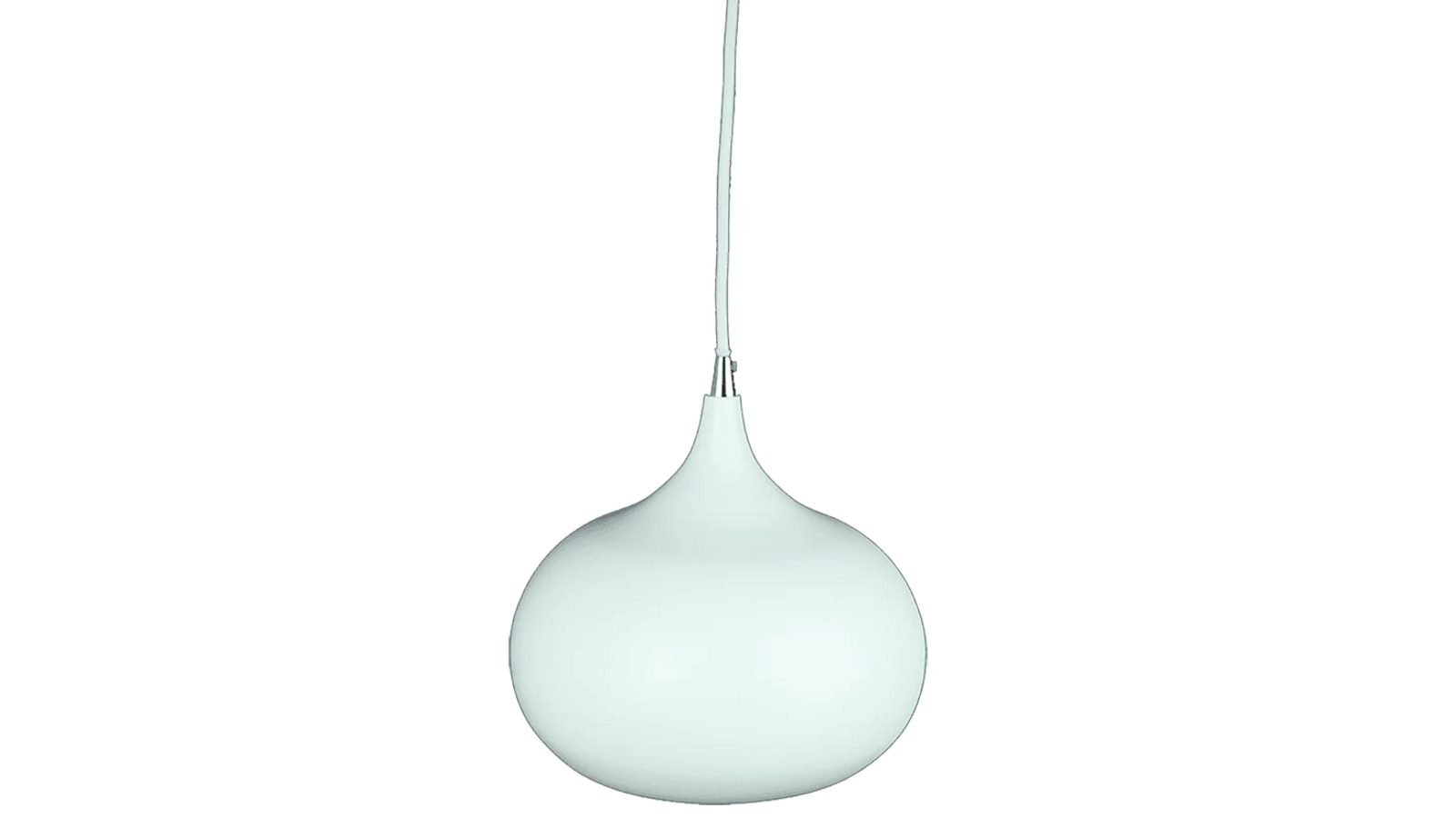 Sylvania Lighting Mini Kirby Inverted Bowl Metal Pendant Light Lamp - White