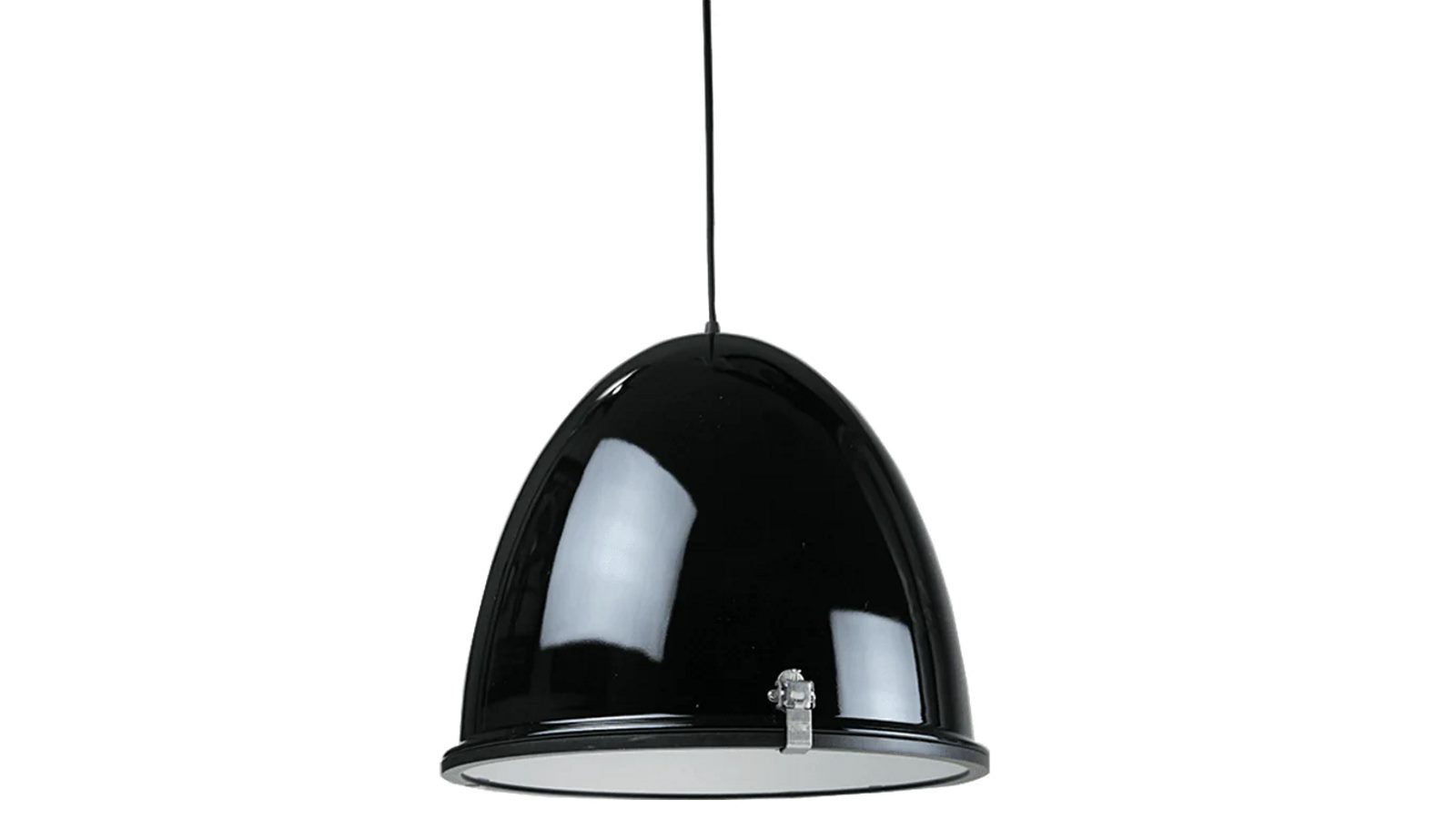Sylvania Lighting Orlyn Classic Industrial Metal with Acrylic Cover Pendant Light Lamp - Black