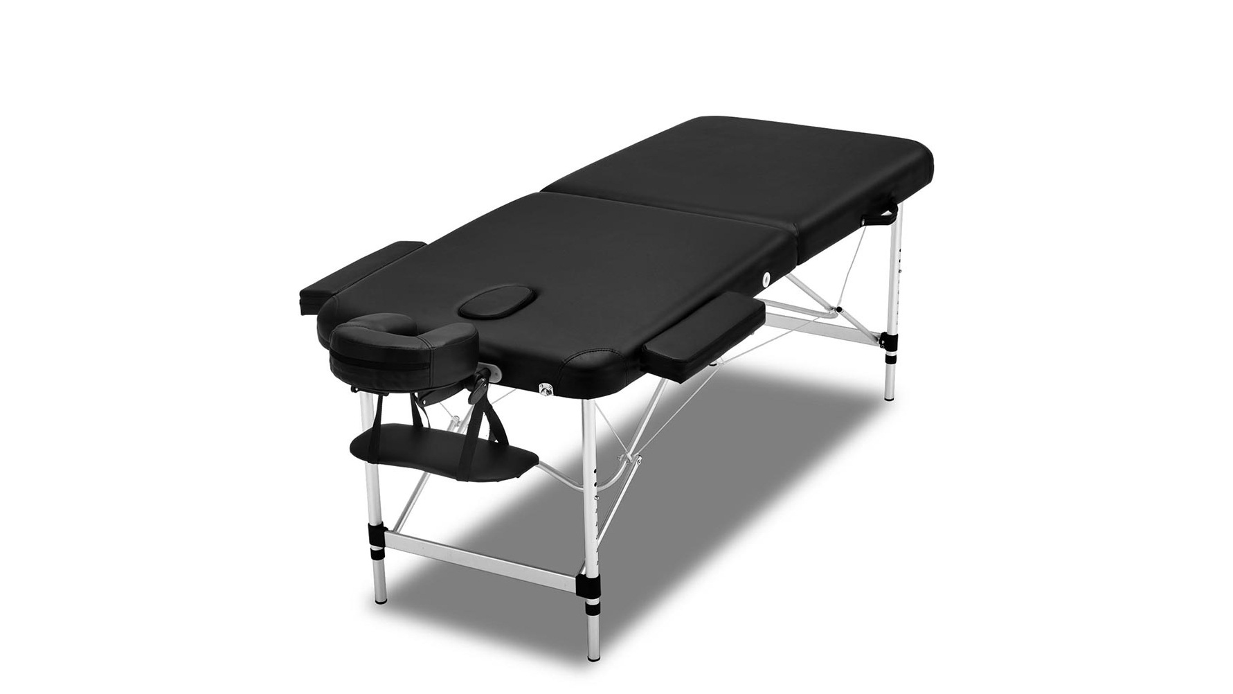 Zenses Portable Aluminium Massage Table - Black - 55cm