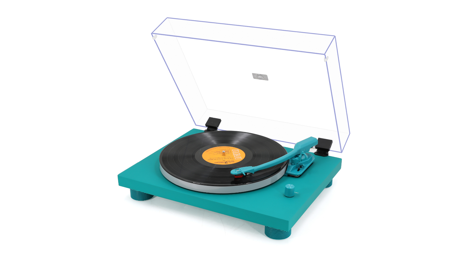 Monster 3-Speed Vinyl Turntable - Green | Harvey Norman