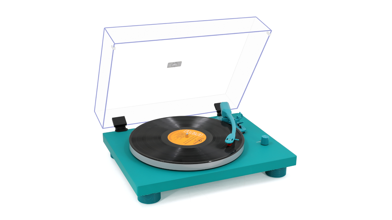 Monster 3-Speed Vinyl Turntable - Green | Harvey Norman
