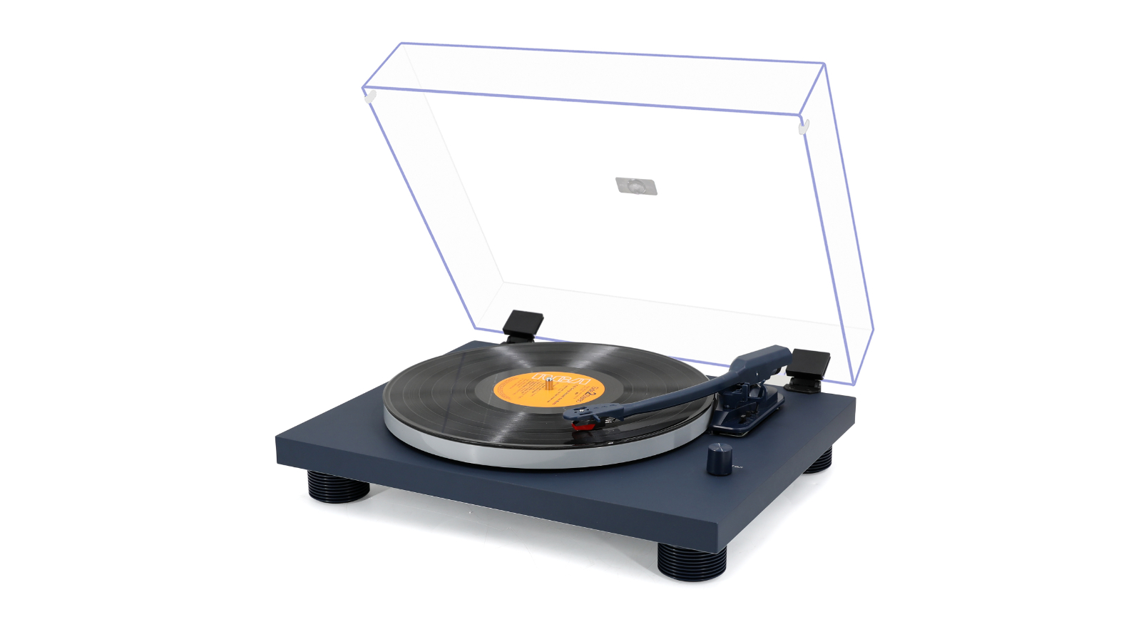 Monster 3-Speed Vinyl Turntable - Navy | Harvey Norman