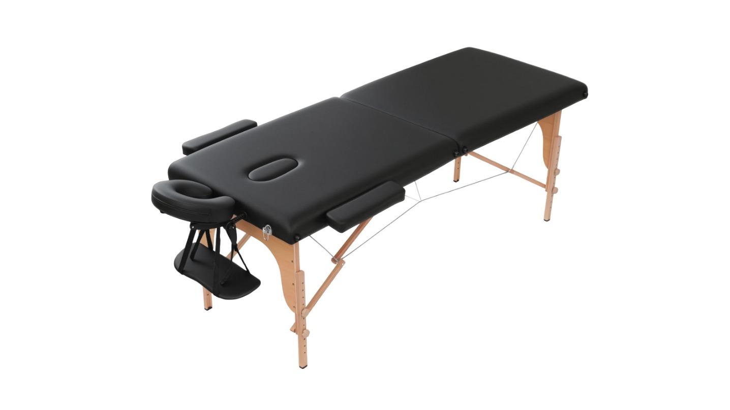 Zenses 70cm Wooden Massage Table - Black