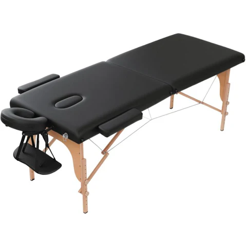 Zenses 70cm Wooden Massage Table - Black