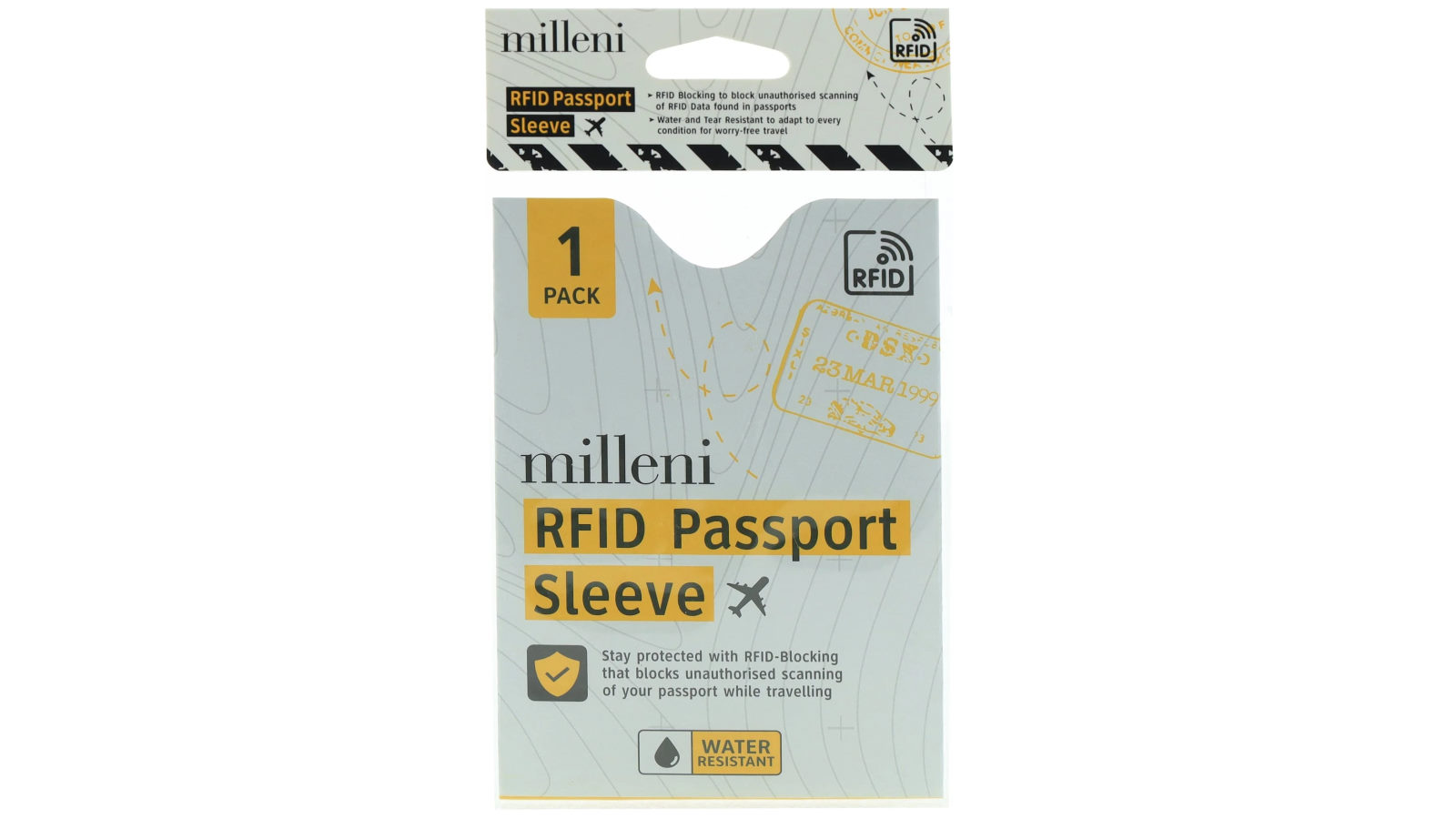 Milleni Pack of 1 Travel RFID Passport Sleeve