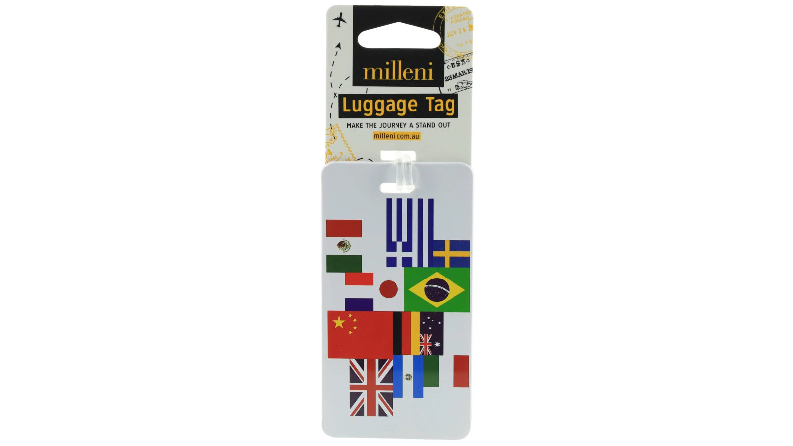 Milleni Travel Flags Luggage Tag