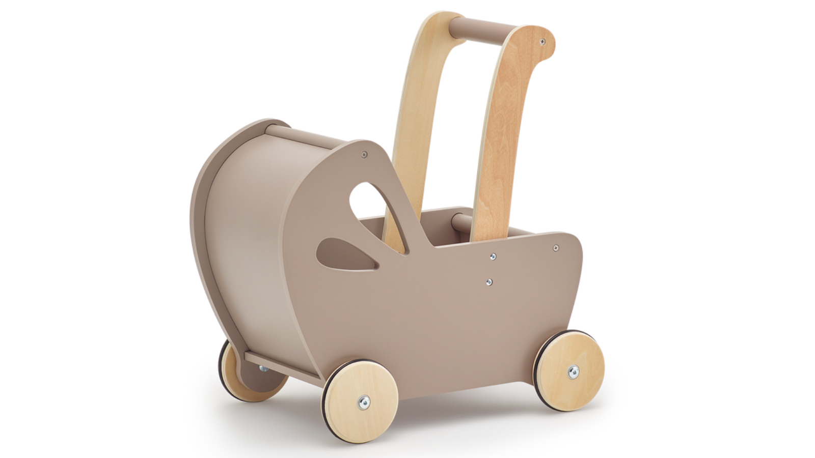 Moover Essential Toy Doll Pram Cappuccino Grey Harvey Norman