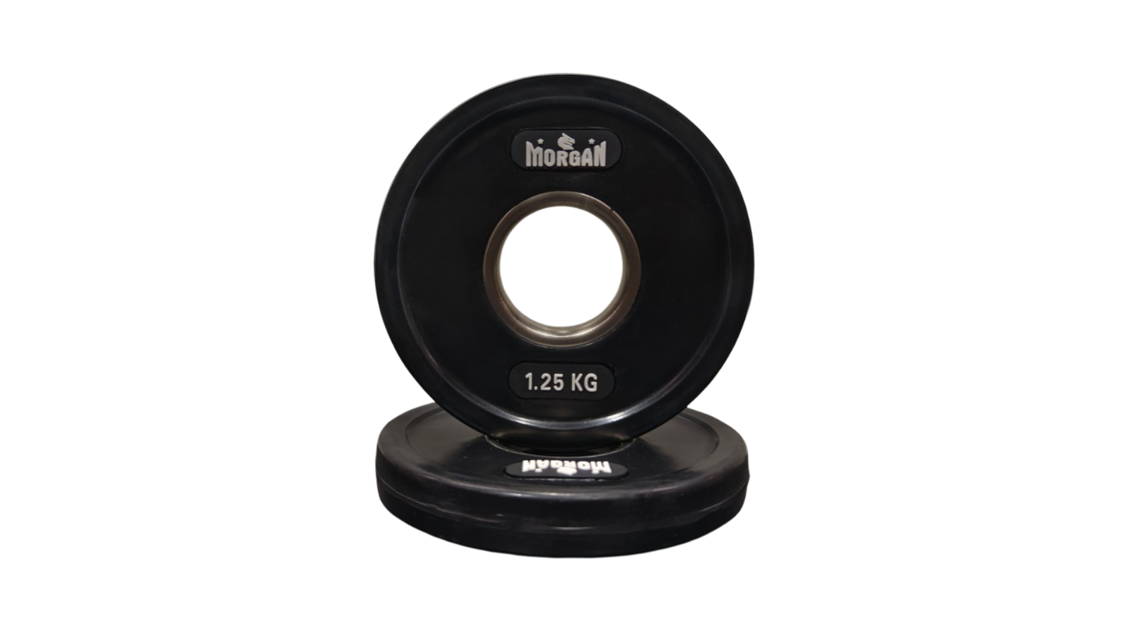 Morgan Sports Tri-Grip Rubber Coated Olympic Pair Weight Plate - 1.25kg