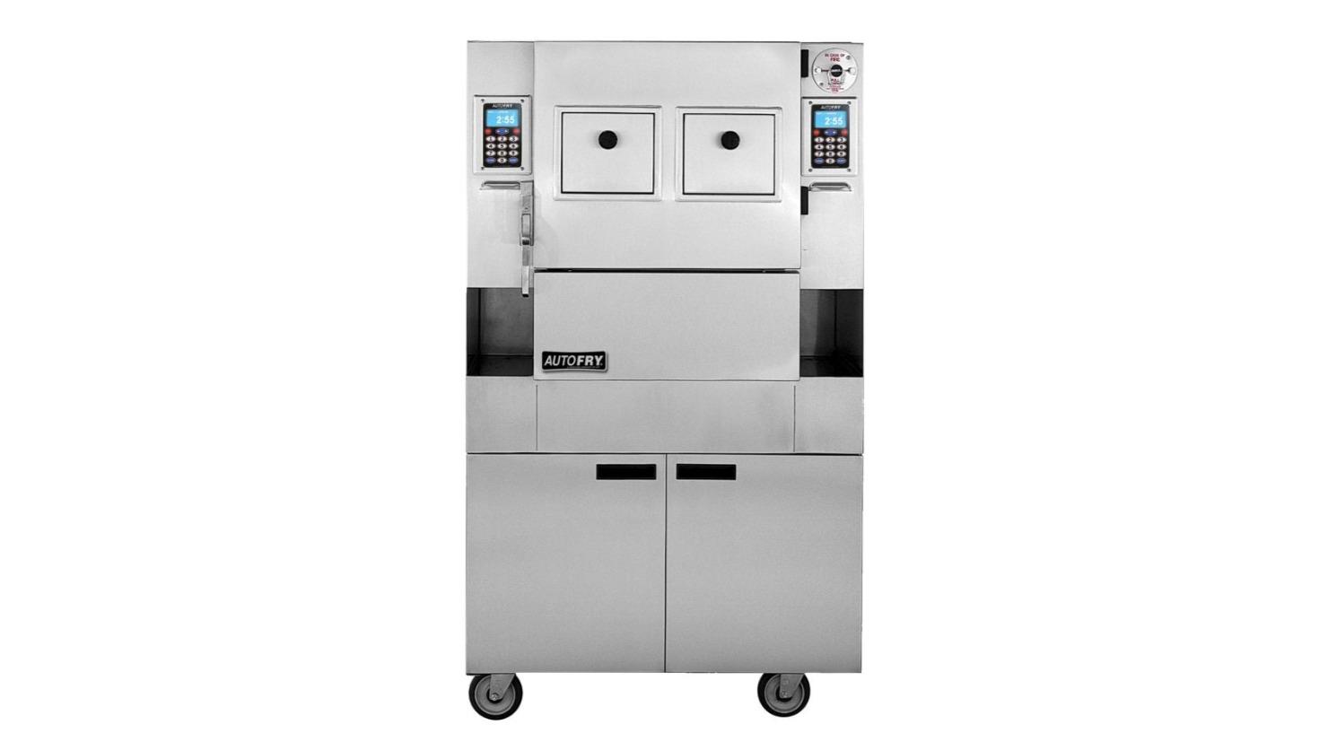 AutoFry MTI-40E-RB Large Double Basket Freestanding Deep Fryer