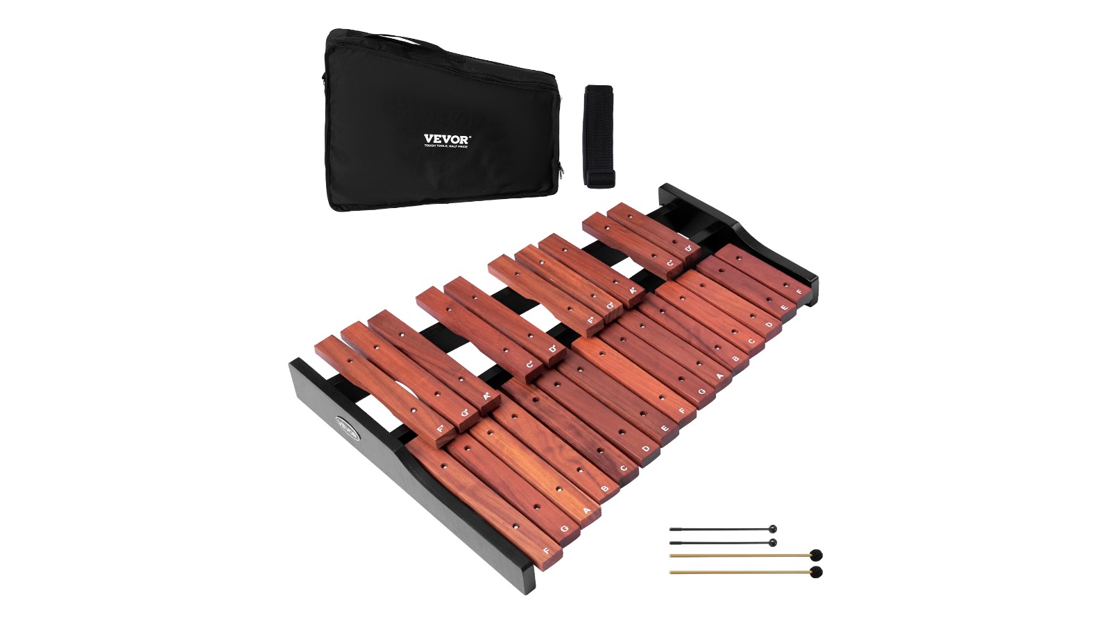 Vevor 25-Note Wooden Glockenspiel Xylophone Percussion Instrument