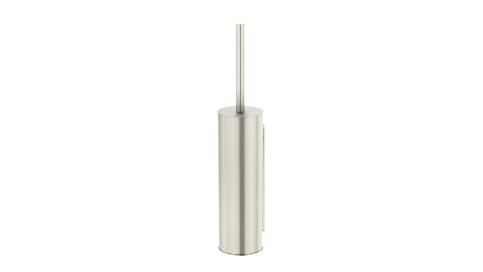 Meir Round Toilet Brush and Holder - Brushed Nickel