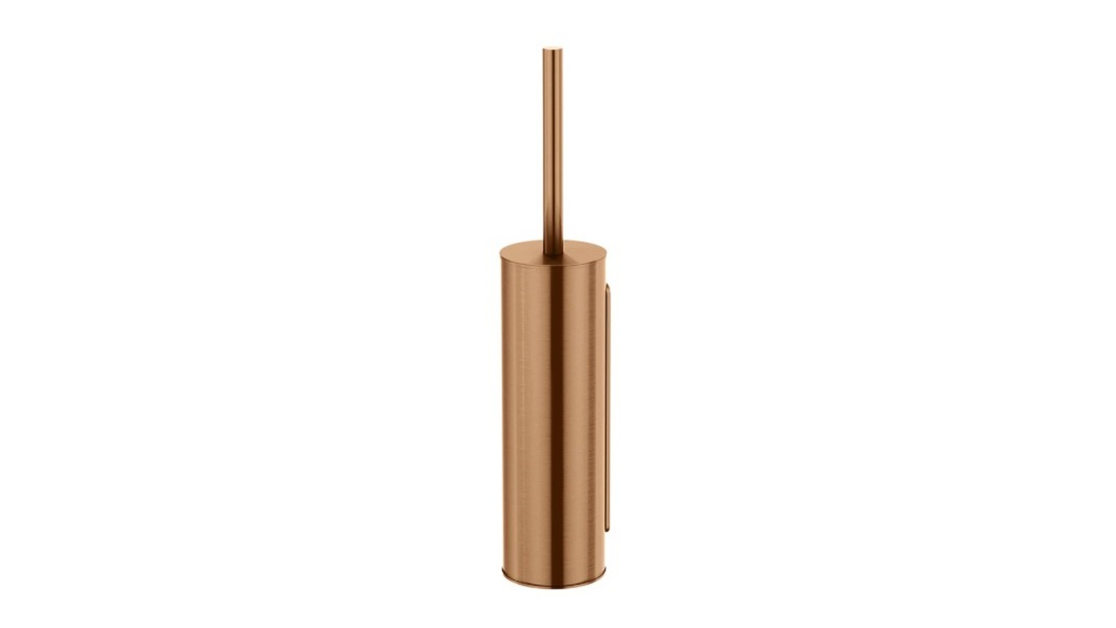 Meir Round Toilet Brush and Holder - Lustre Bronze