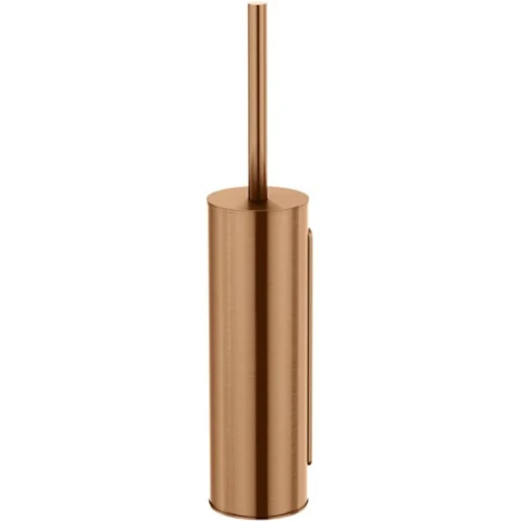 Meir Round Toilet Brush and Holder - Lustre Bronze