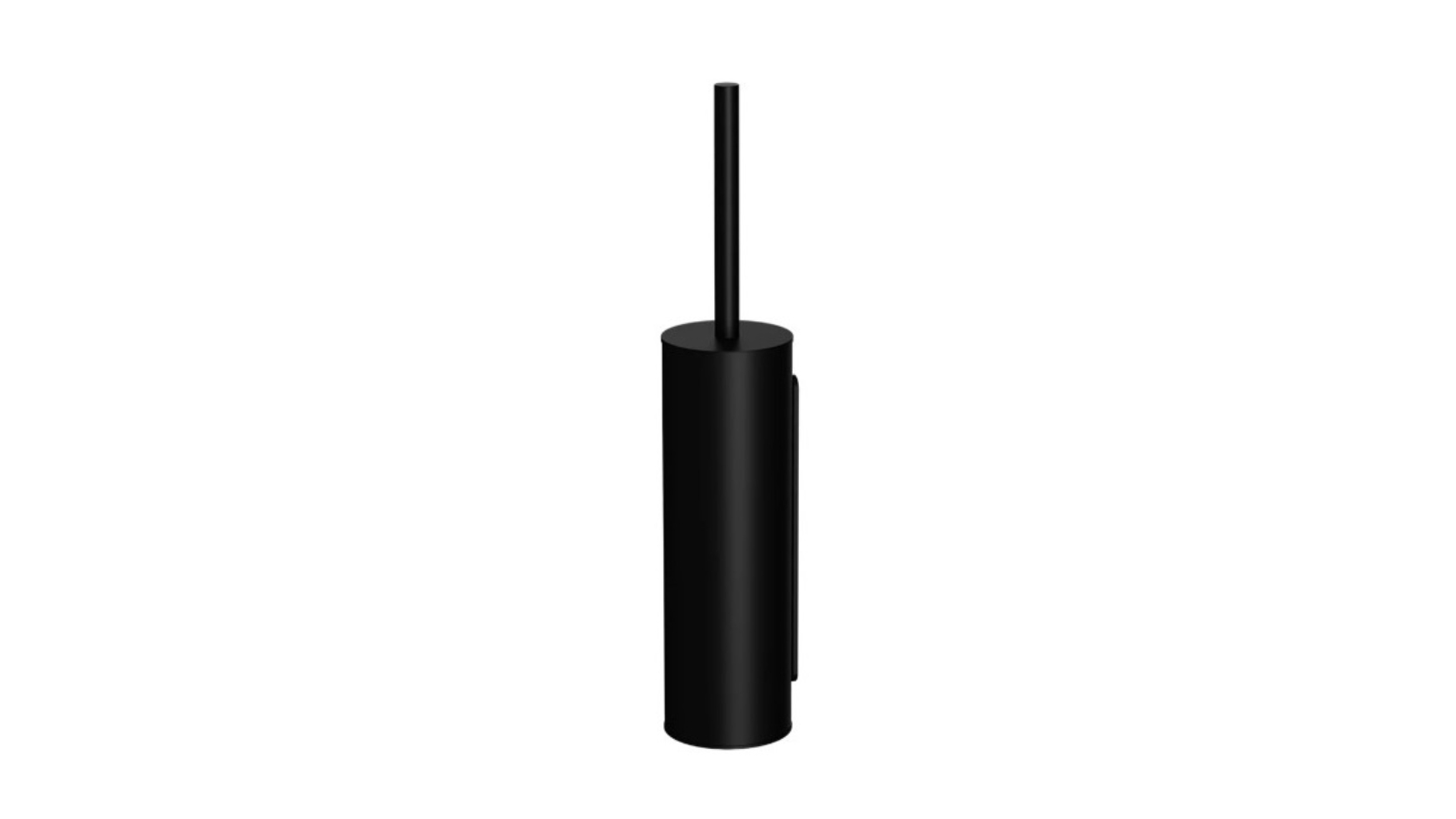 Meir Round Toilet Brush and Holder - Matte Black 