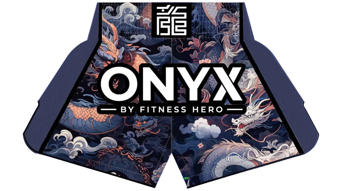 Fitness Hero Onyx Imperial Dragon Muay Thai Shorts - Large