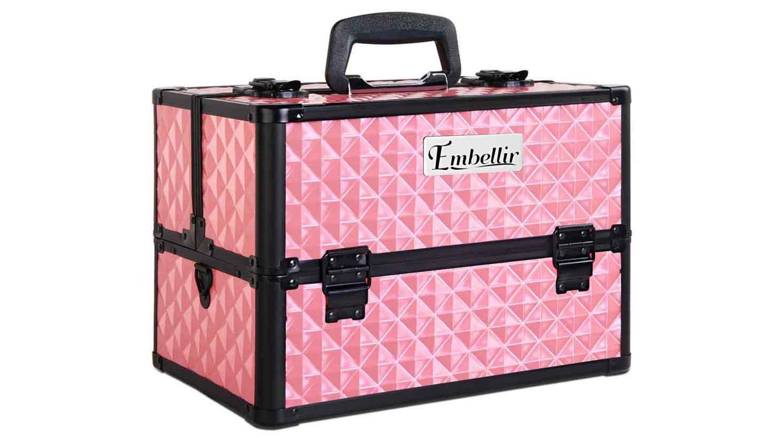 Embellir Portable Makeup Carry Case - Diamond Pink
