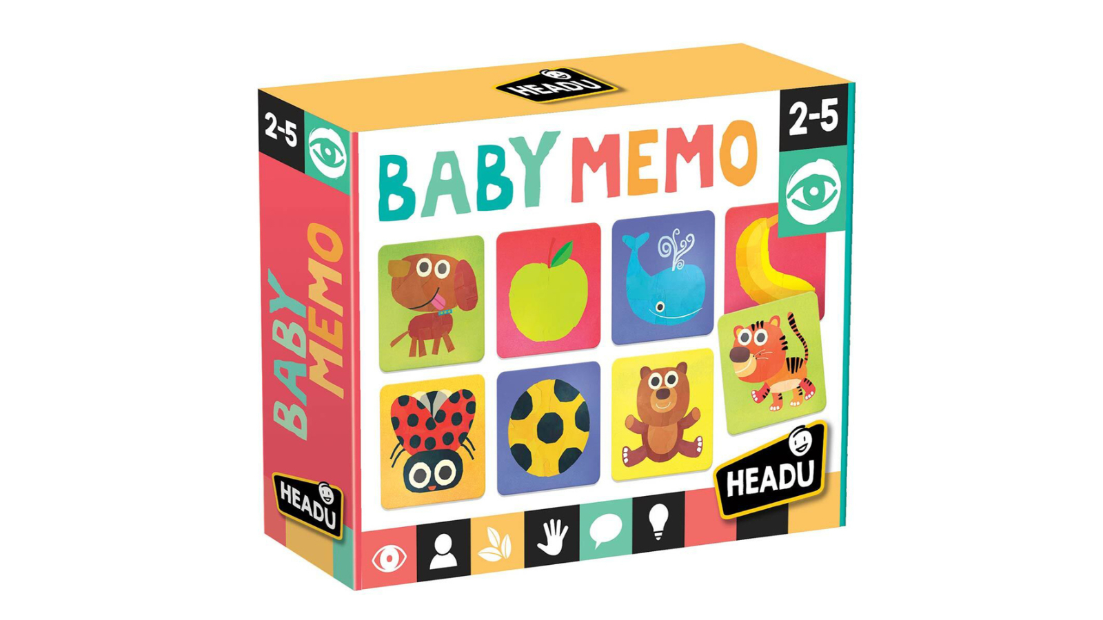 Headu Chunky Cardboard Tiles Baby Memo Game Set - 2-5 year