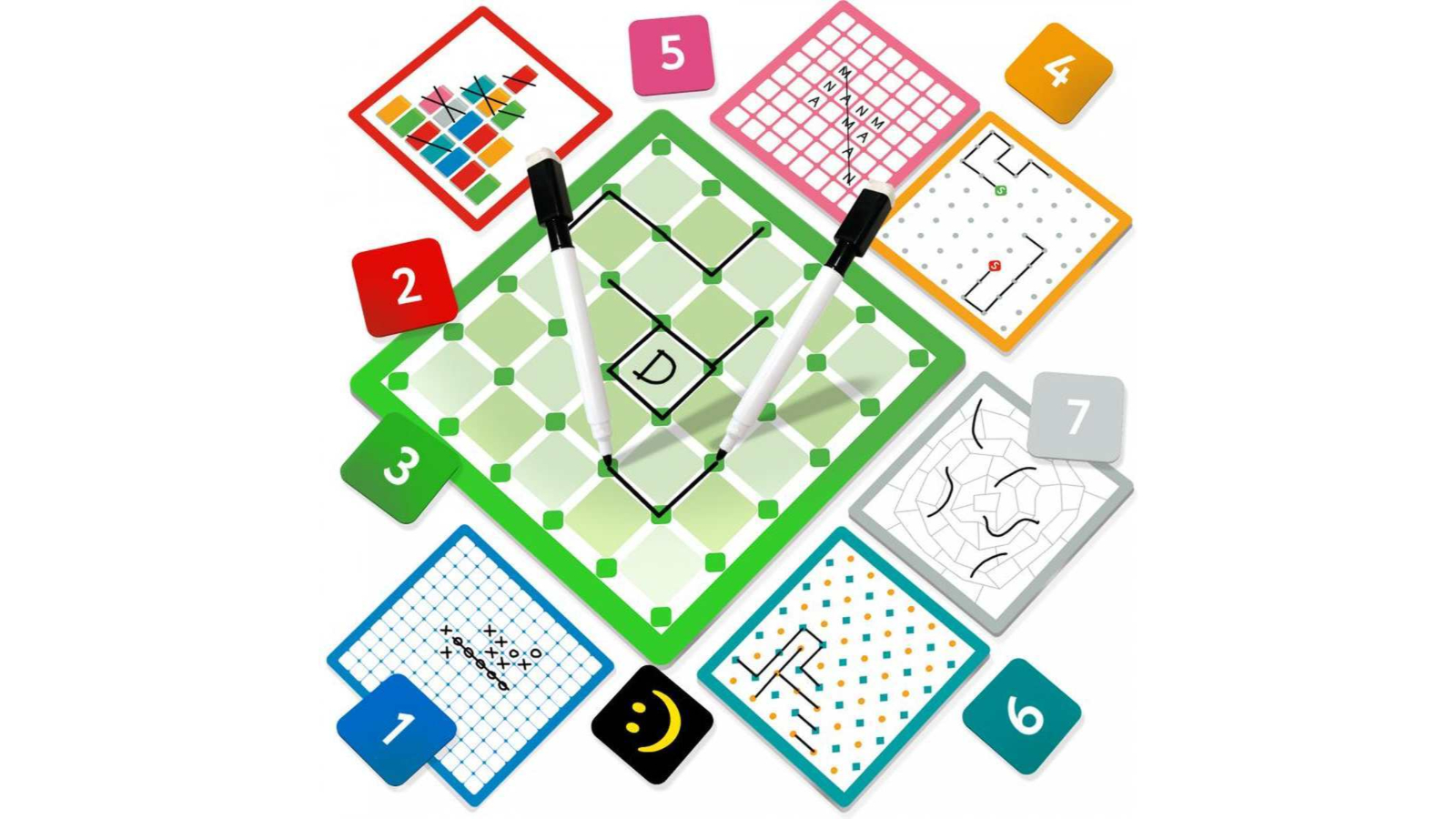Ludic Seven Games Strategy Challenges Boardgame Play Game - 6 year+