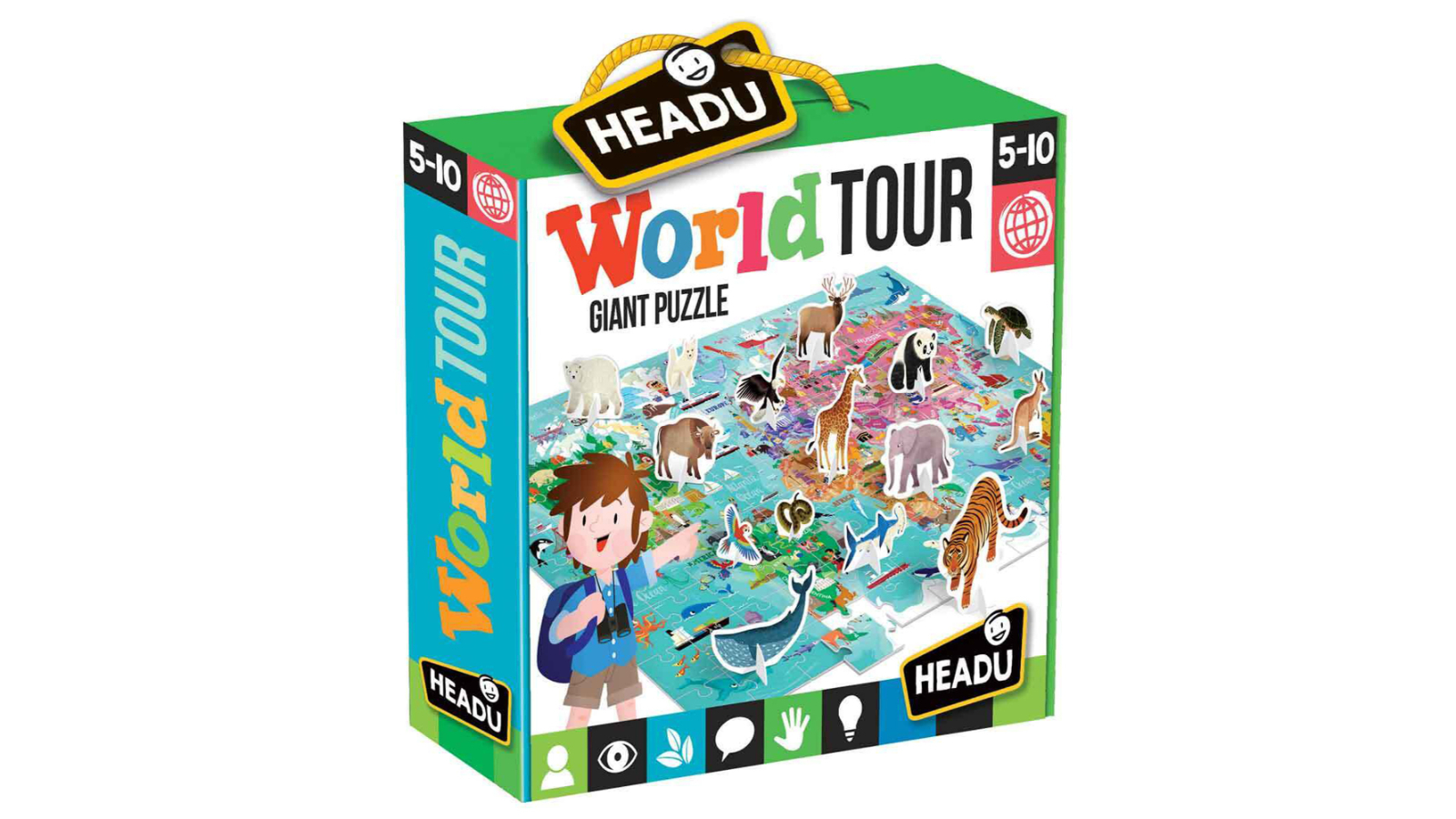 Headu 60cm World Tour Giant Jigsaw Puzzle - 5-10 year