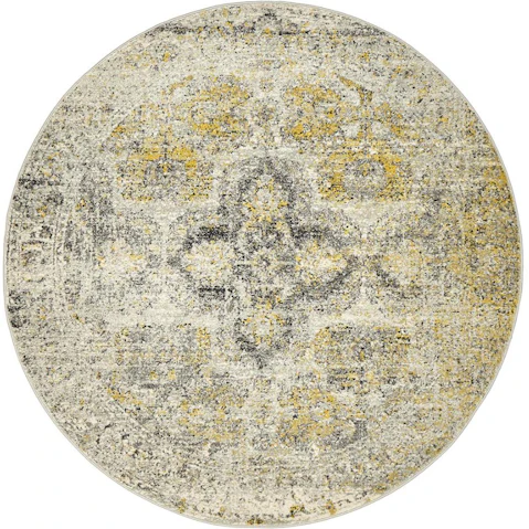 The Weave Studio Museva 868 Silver Round Rug - 200 x 200cm