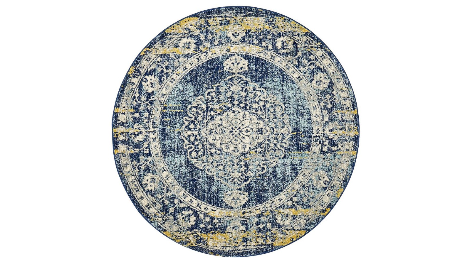 The Weave Studio Museva 869 Navy Round Rug - 240 x 240cm
