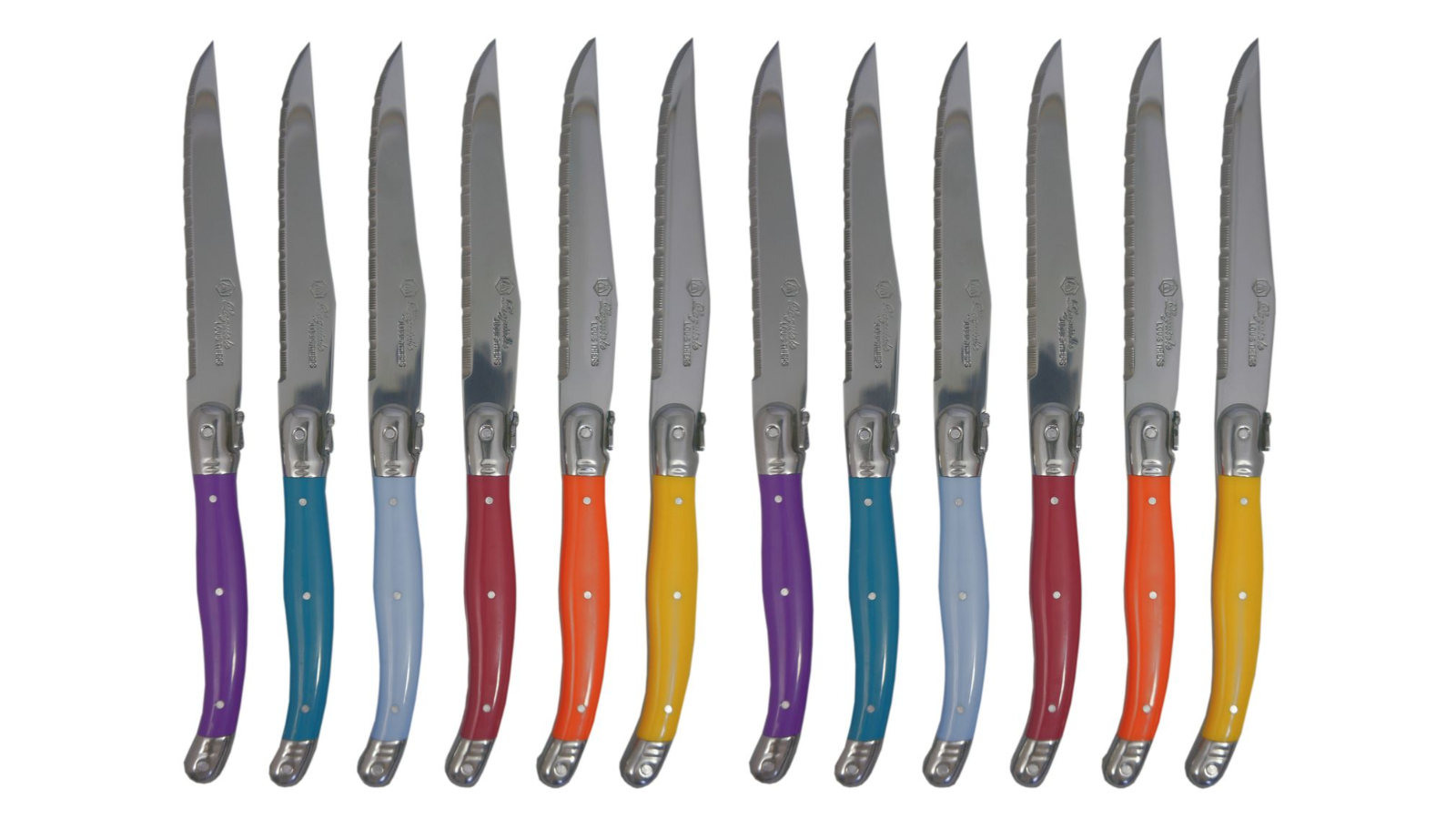 Laguiole By Louis Thiers 12 Piece Steak Set - Multi-Coloured