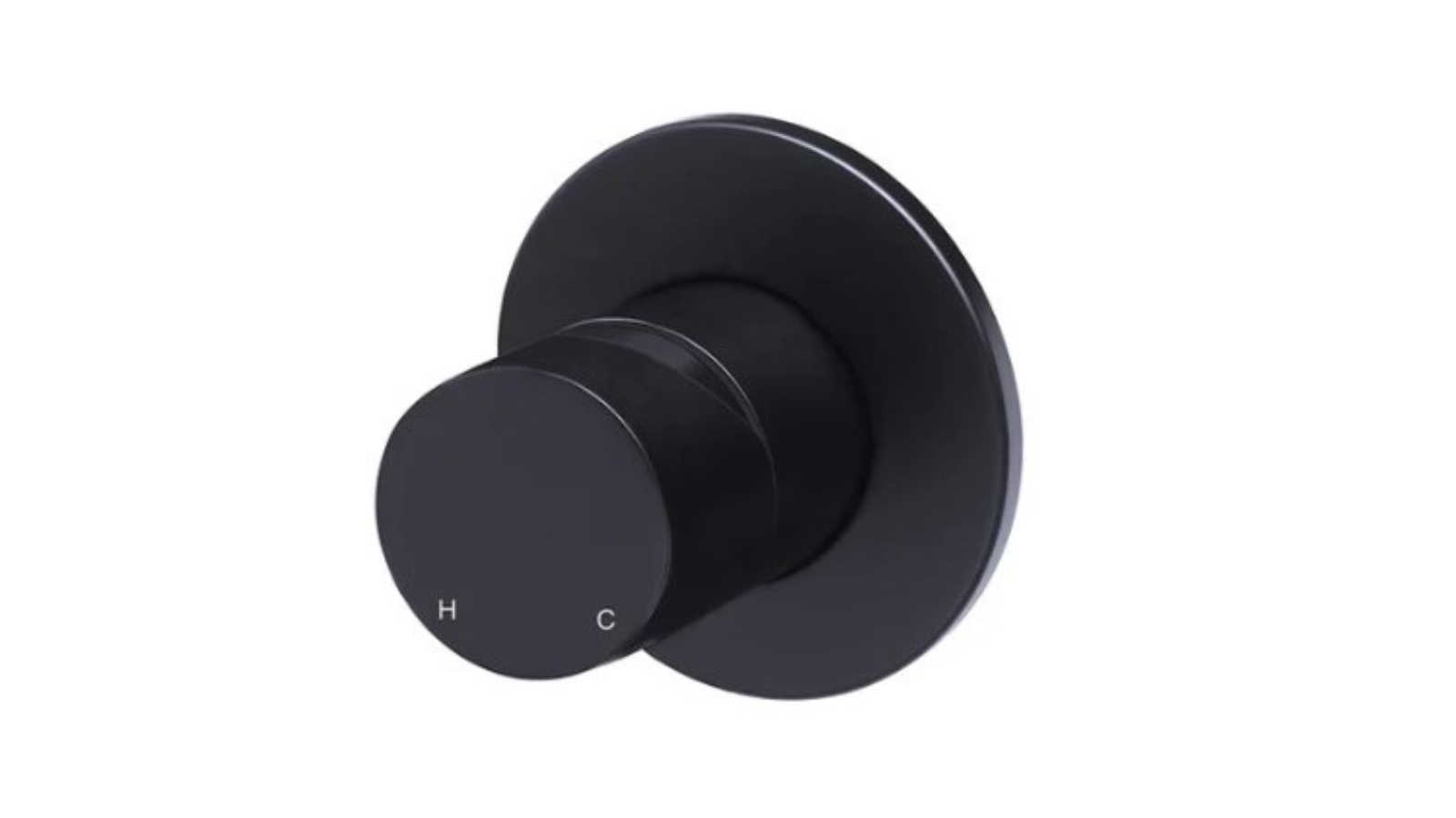 Meir Round Wall Mixer Pinless Handle Trim Kit - Matte Black