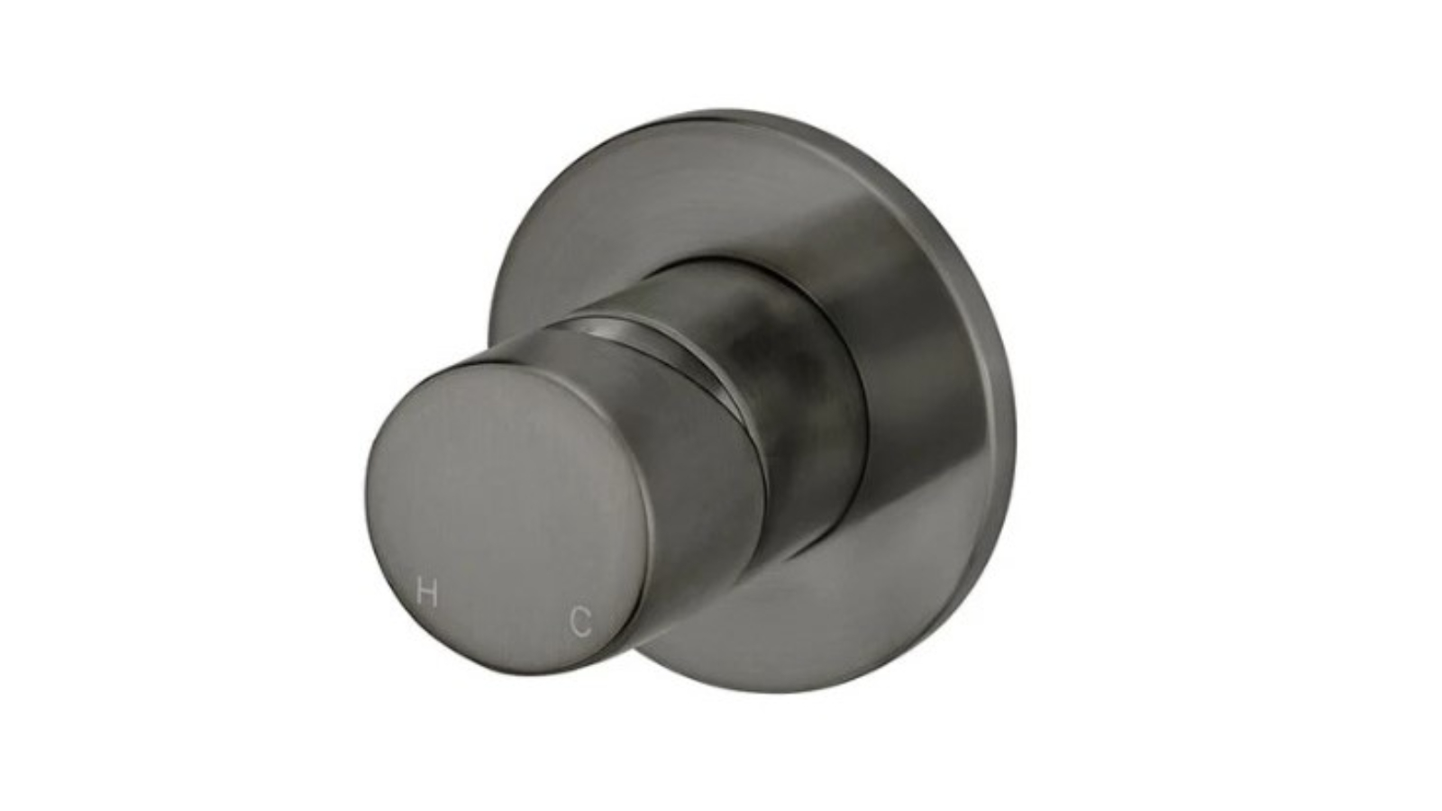Meir Round Wall Mixer Pinless Handle Trim Kit - Shadow Gunmetal