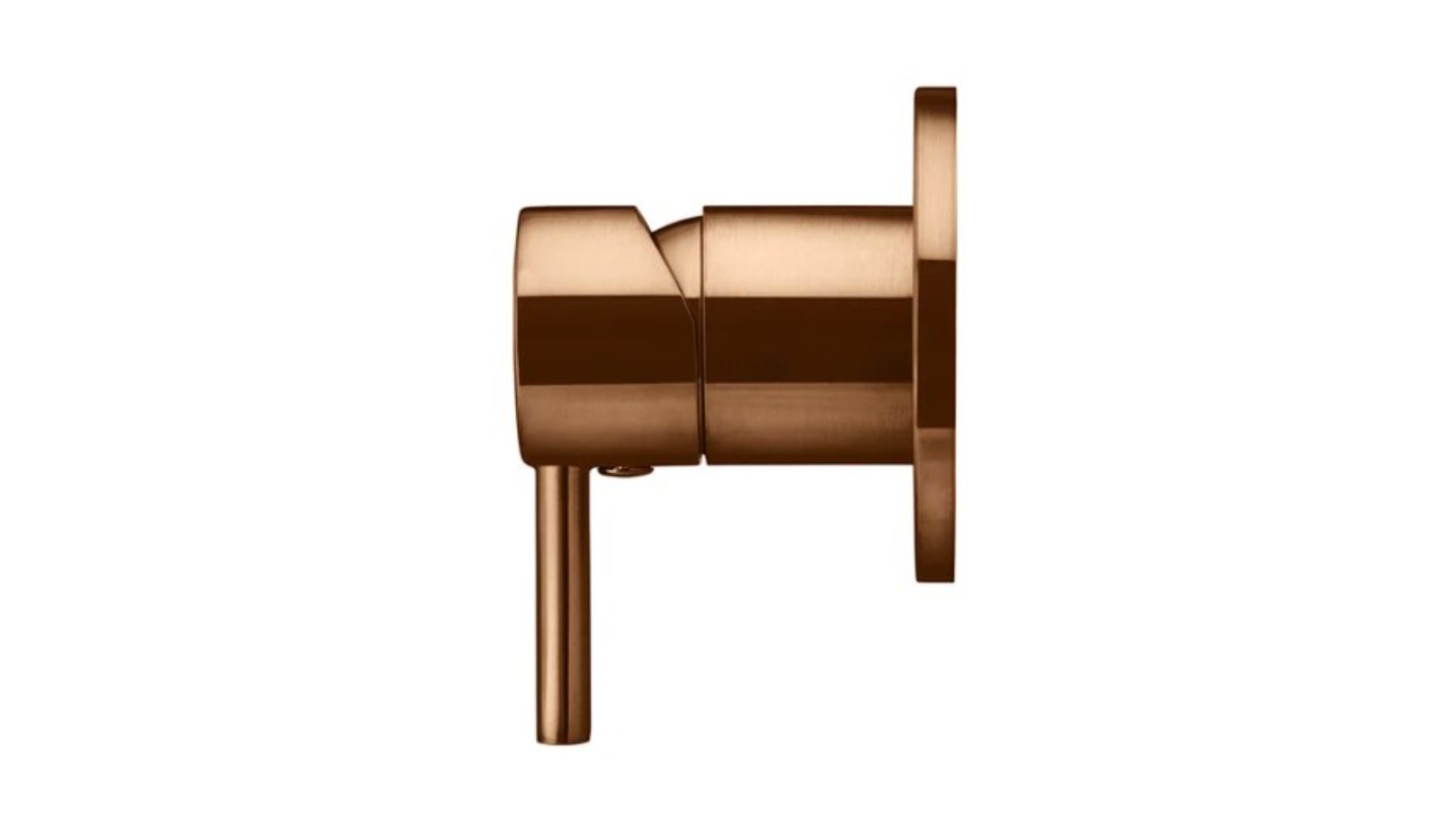 Meir Round Wall Mixer Short Pin Lever Trim Kit - Lustre Bronze