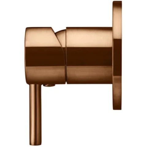 Meir Round Wall Mixer Short Pin Lever Trim Kit - Lustre Bronze